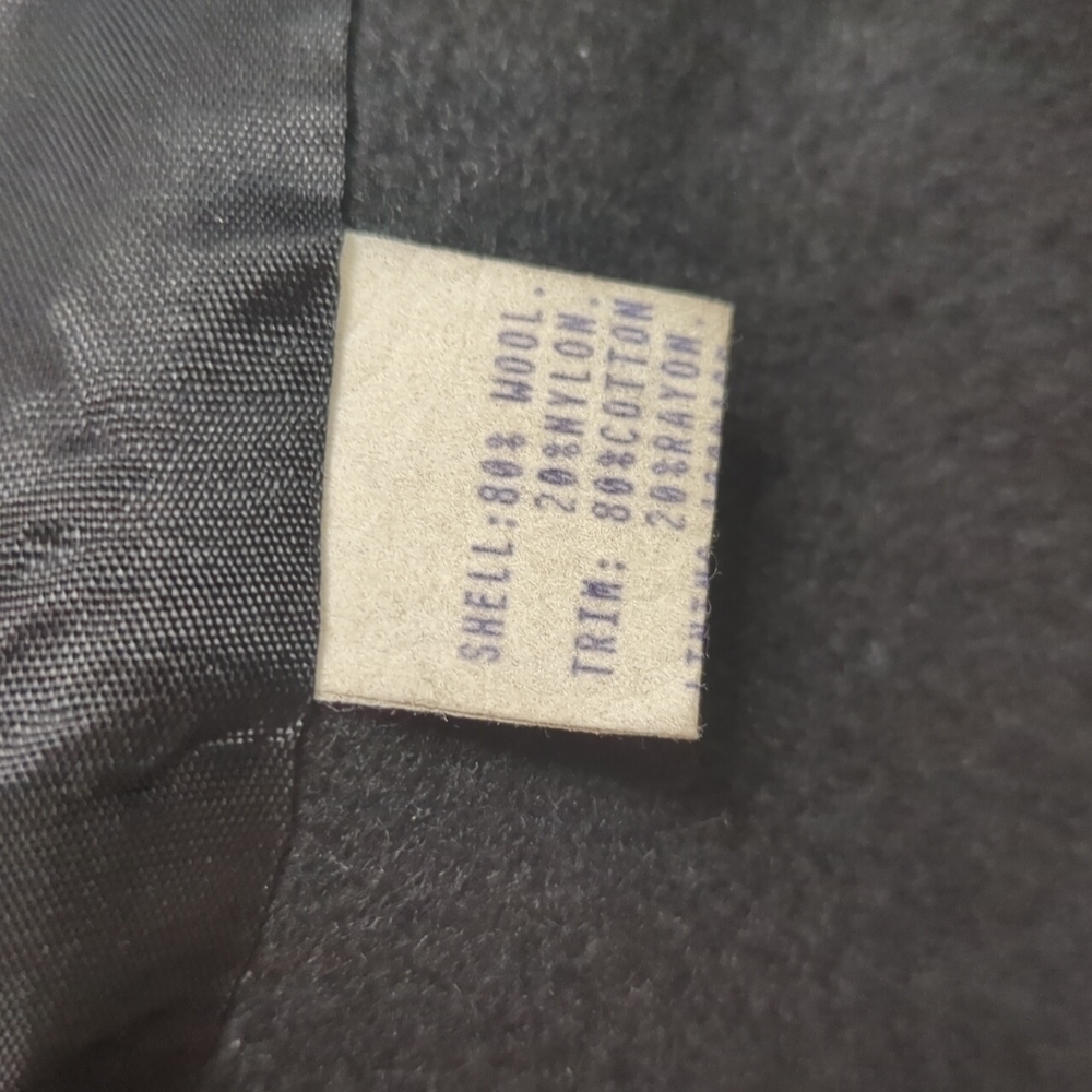 Vintage Elegant Black Pea Coat - Picture 6 of 8